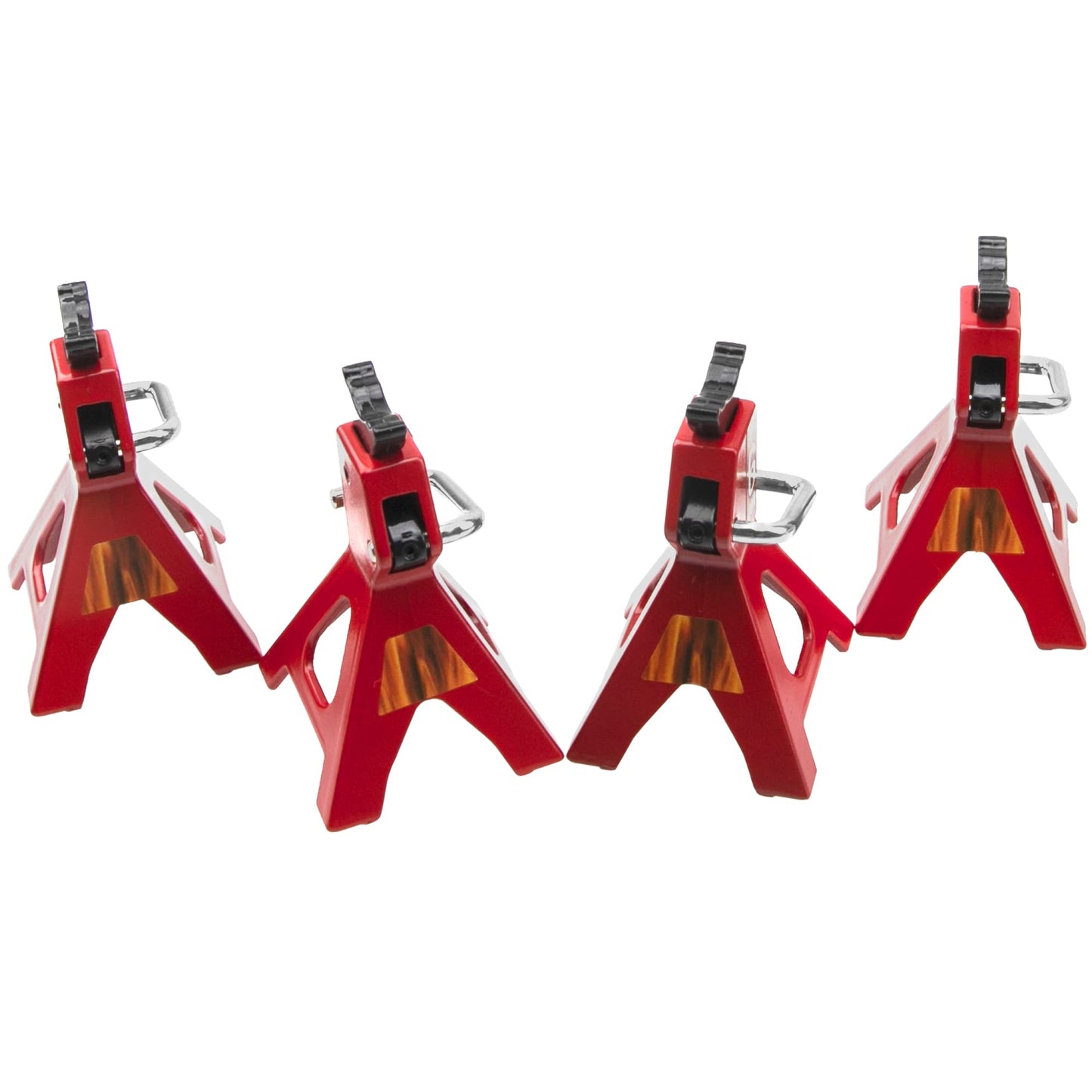 4Pcs Vgoohobby 1/10 RC Scale Toy Decoration Metal RC Jack Toy Stands Simulation Compatible with Traxxas TRX4 Axial SCX10 RC4WD T
