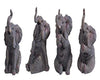 Stealstreet Ss-G-54134 Small Polyresin Animated Elephants Figurine Statues (Set Of 4), 4'