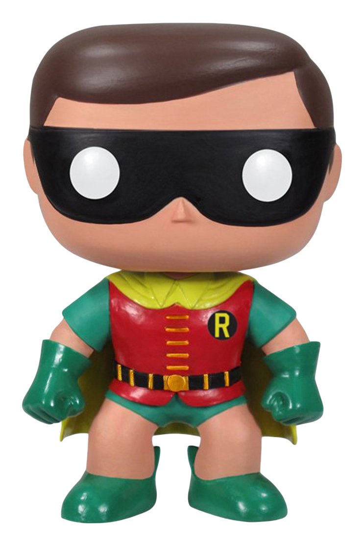 Funko POP Heroes Robin 1966 Vinyl Figure - 3.75 inches, Red, Model 3117