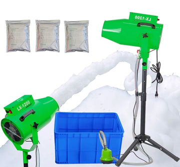 Uspoint Party Foam Machine, Pool Water Toys For Kids & Adults, Foam Cannon With 3Pcs Foam Granules And Water Tank, Holiday & Bir
