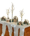 Kovot Led Snow Mantle & Buffet Cover | Icicle Mantle Cover Holiday Decor
