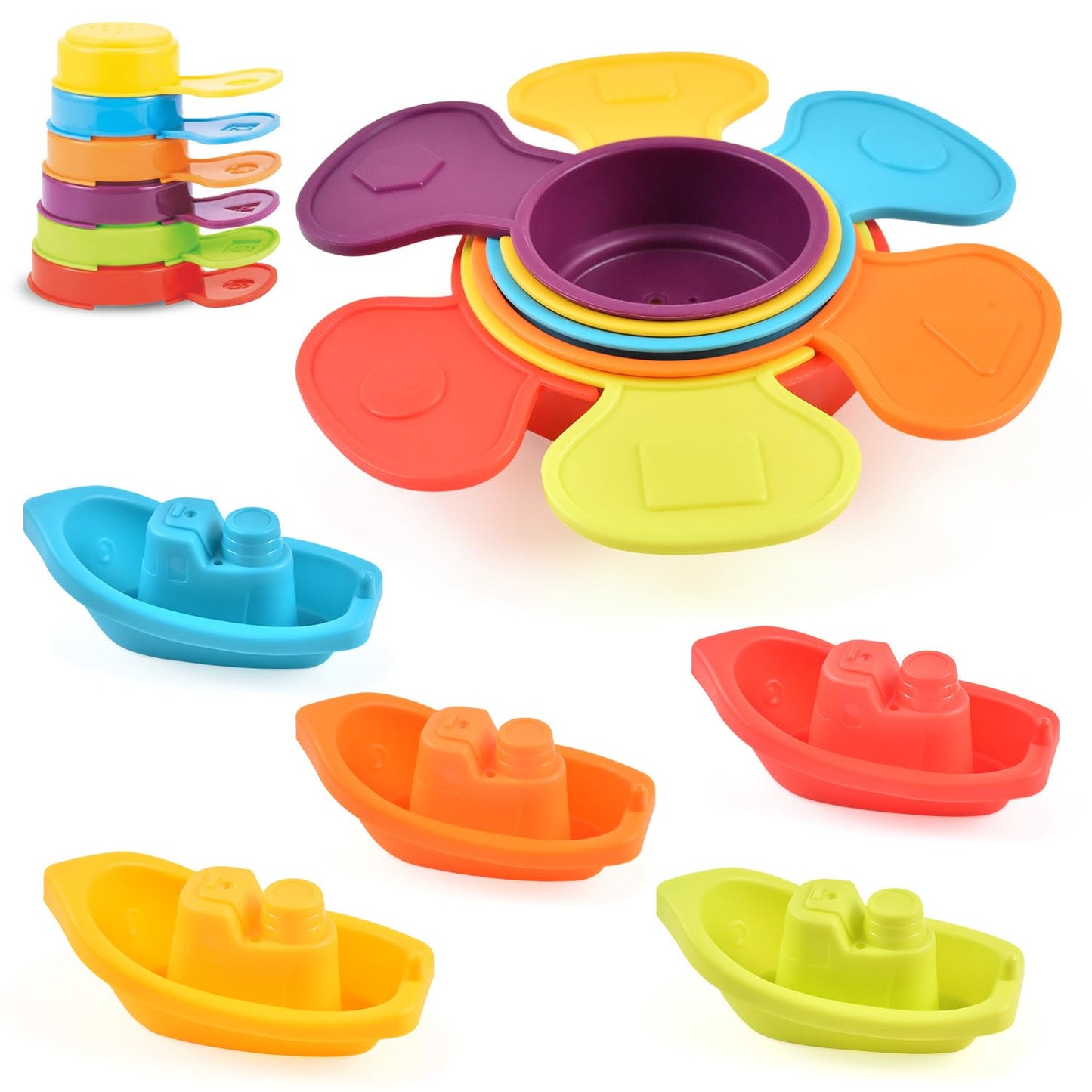 Cosaway Baby Bath Toys For Kids Ages 1-3 Toddler Water Toys For Bath Tub Baby Toys 6 To 12 Months For Toddlers Infant Gifts 1 2