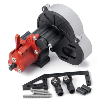 RCHUBAM RC-Hub Metal Transmission Case Gearbox with Dig Gear for 1:10 Axial SCX10 AX10 Wraith RC Crawler Car, Multicolour