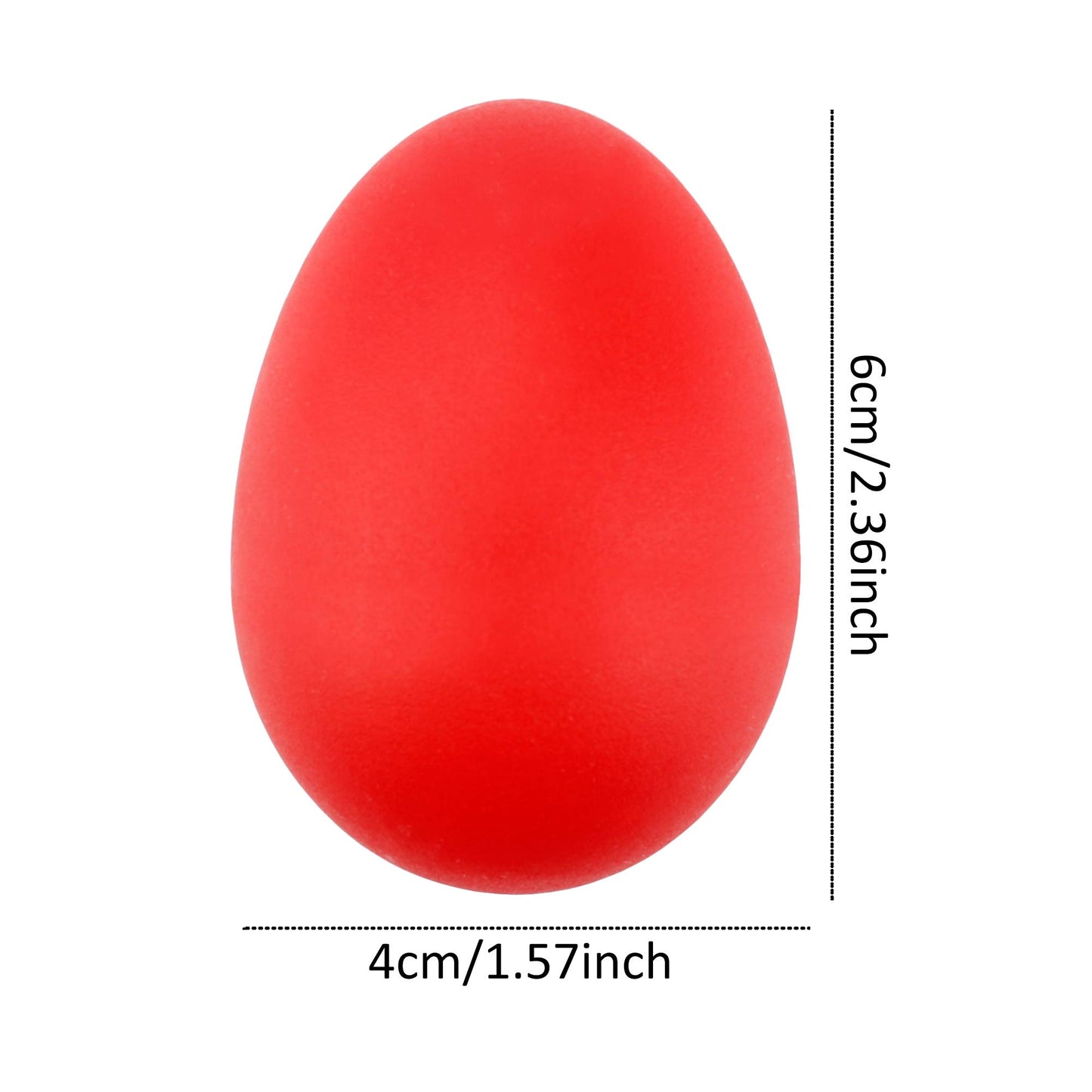 Augshy 40Pcs Plastic Egg Shakers Percussion Musical Maracas Easter Eggs With A Storage Bag For Music Learning Diy Painting(8