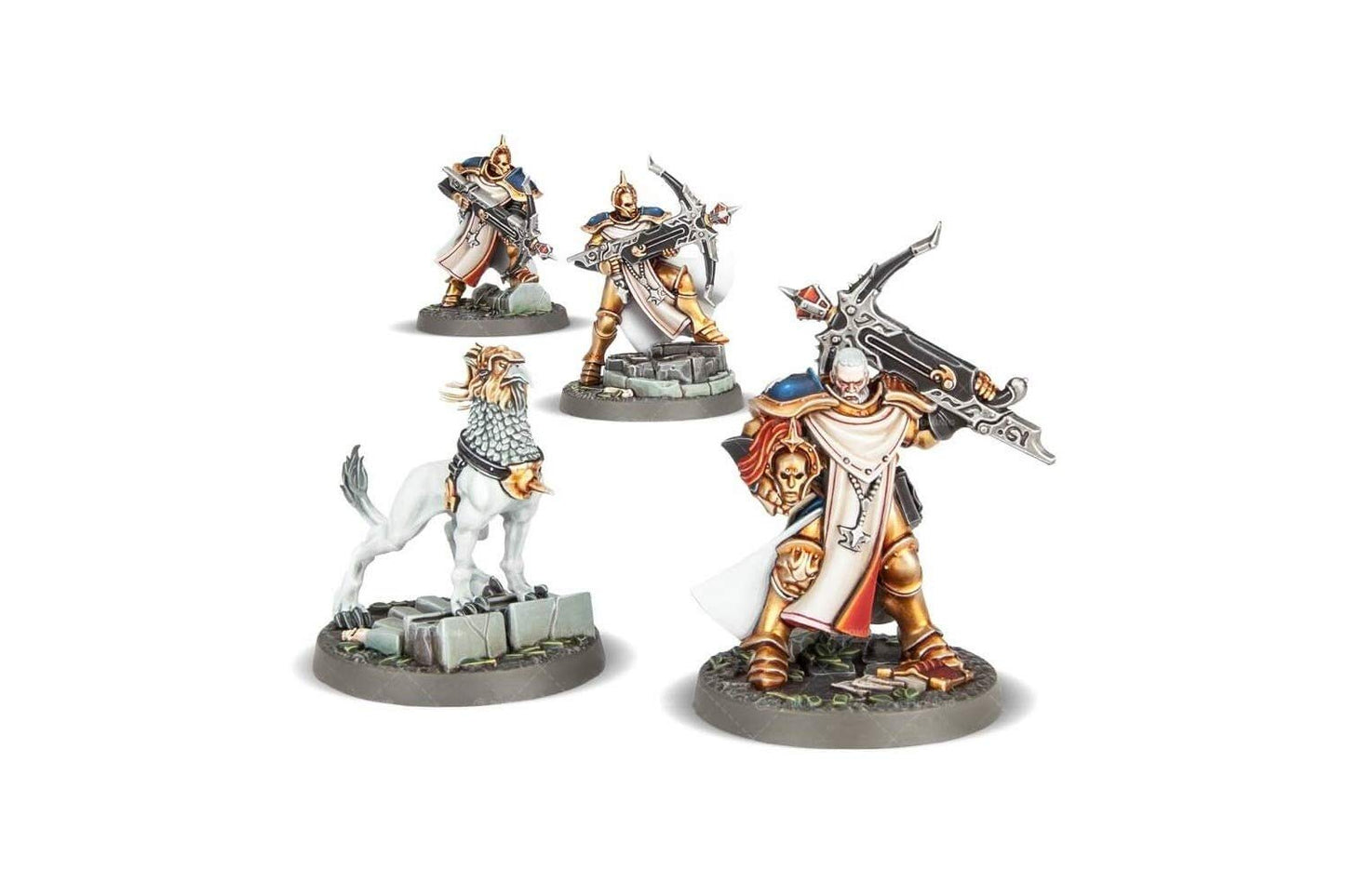 Warhammer Aos - Easy To Build : Stormcast Etermals Castigators With Gryph-Hound