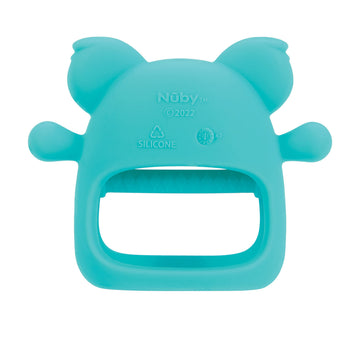 Nuby Silicone Wrist Teething Mitten - Baby Teether Ring - 3-6 Months - Aqua Koala - Model 80942