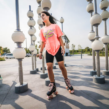 Candi Grl Sabina - Colorful Freestyle Roller Skates - Black/Rose Black/Rose Size 07