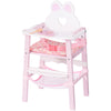 ROBUD Wooden Baby Doll High Chair, High Chair Toys for 18 Inch Dolls, Pretend Play Accessories, American Girl Toys Furniture Age