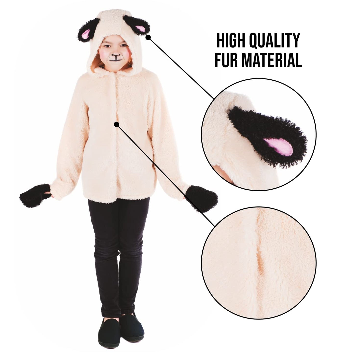 Fun Shack Sheep Costume For Kids, Sheep Costumes For Kids, Sheep Costume For Girls, Sheep Costume For Boys, Lamb Costume Kids, Medium