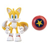 Sonic The Hedgehog 4-Inch Action Figure - Modern Tails with Star Spring, Plastic Collectible Toy, Model 407024