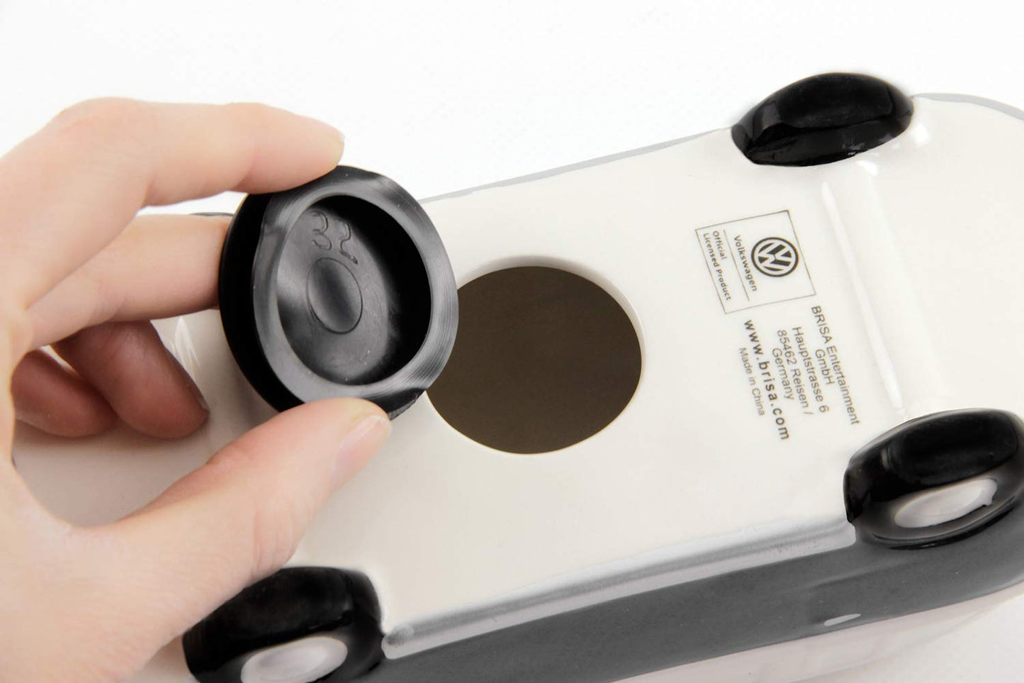 Brisa Vw Collection - Volkswagen Savings Bank Piggy Bank Money Coin Box With Surfboard In T1 Bus Samba Design (Classic Bus/Red)