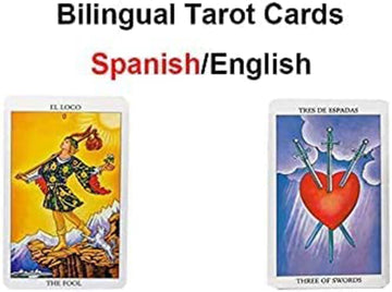 Vovcig Tarot Cards,Baraja De Tarot,English Spanish Bilingual Tarot Cards,Tarot Cards With Guide Book And Tarot Special Tablecloth…