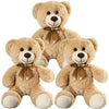 Shafish Plush Teddy Bear Cute Stuffed Animal Bear With Bow Plush Toys 13.8 Inches