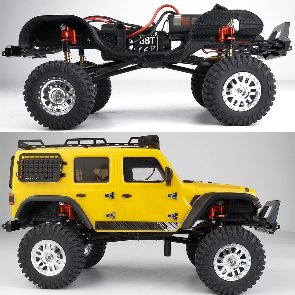 RCLIONS RC Shocks 48mm Adjustable Absorber Damper for 1:24th Axial SCX24 AXI90081 Deadbolt AXI00001 AXI00002 JLU CRC RC Crawler