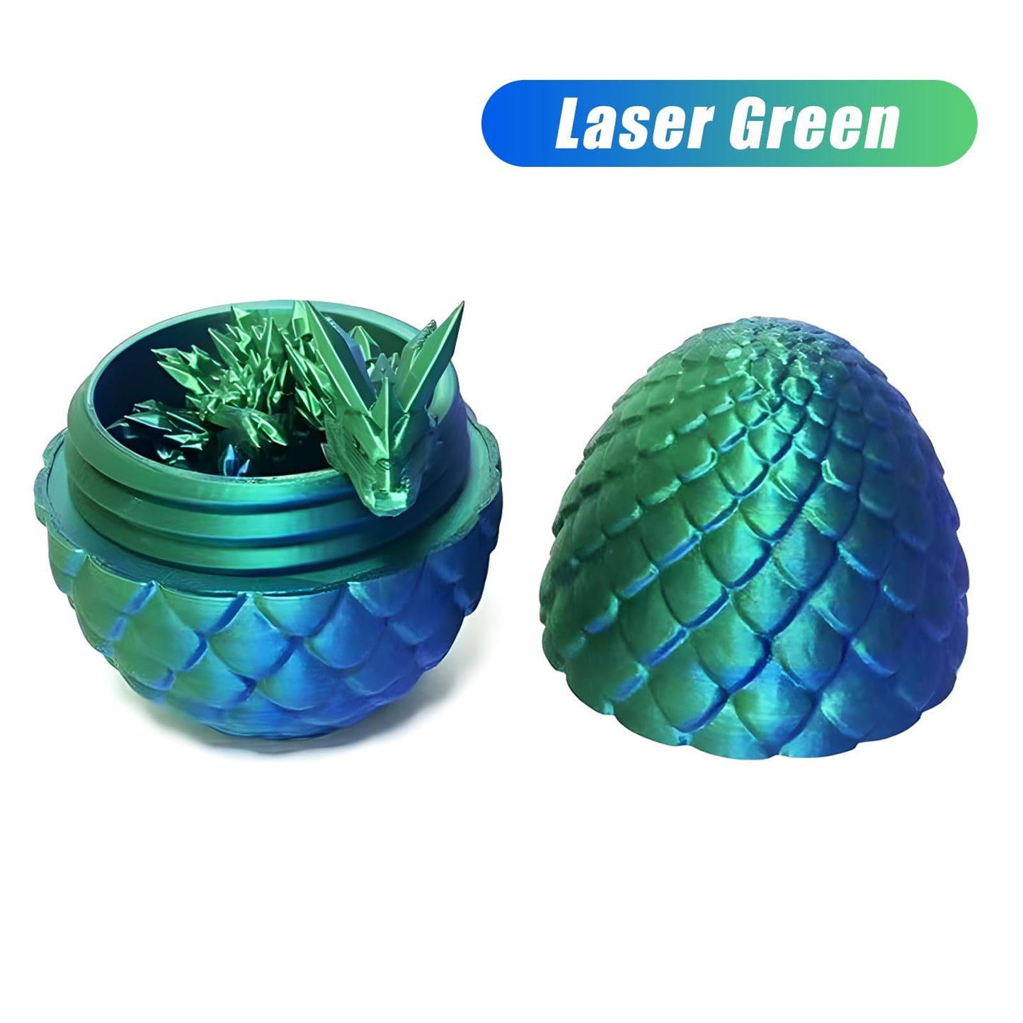 Generic 3D Printed Dragon Egg With Dragon Inside Easter Egg Full Articulated Dragon Crystal Dragon Fidget Toy Colorful Gift For