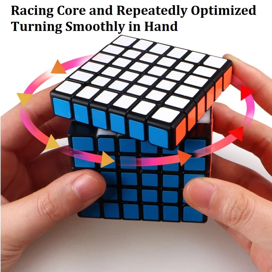 Irrdfo 6X6 Speed Cube, 6X6 Cube Puzzle Black