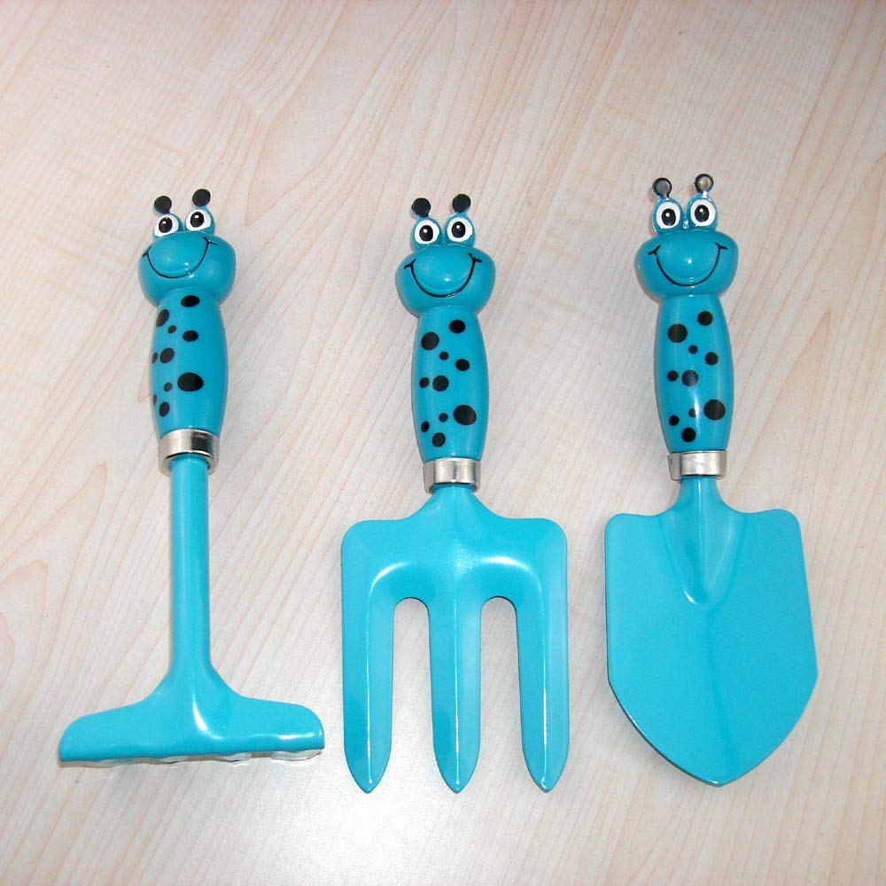 Kids Gardening Tool Sets Frog Handle, 6 Pieces (Blue+ Green), Mini And Small Garden Tool Kit, Beach Shovel Sand Play Toy, Sandbox Shovel And Garden Hand Tool Birthday Gifts Party Favors