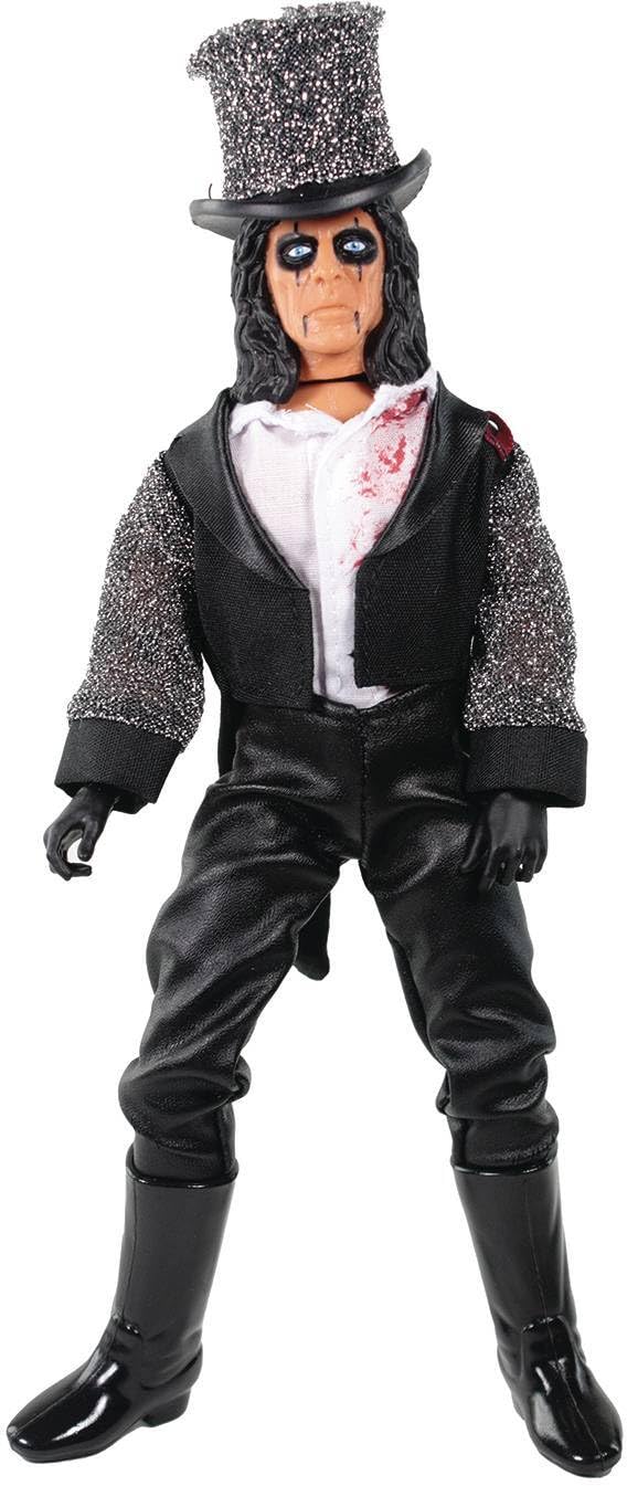 Mego Alice Cooper 8-Inch Action Figure - Multicolor Plastic Collectible, Model 51394