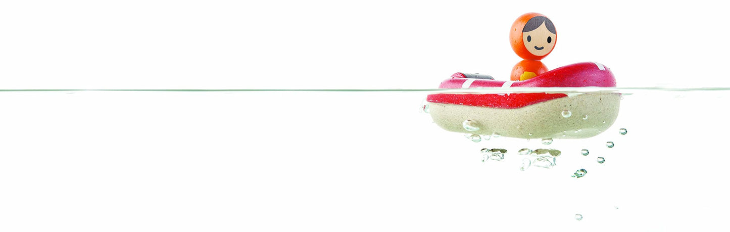 PlanToys Coastguard Bath And Water Play Toy (5668) | Sustainably Made from Rubberwood and Non-Toxic Paints and Dyes | Eco-Friend