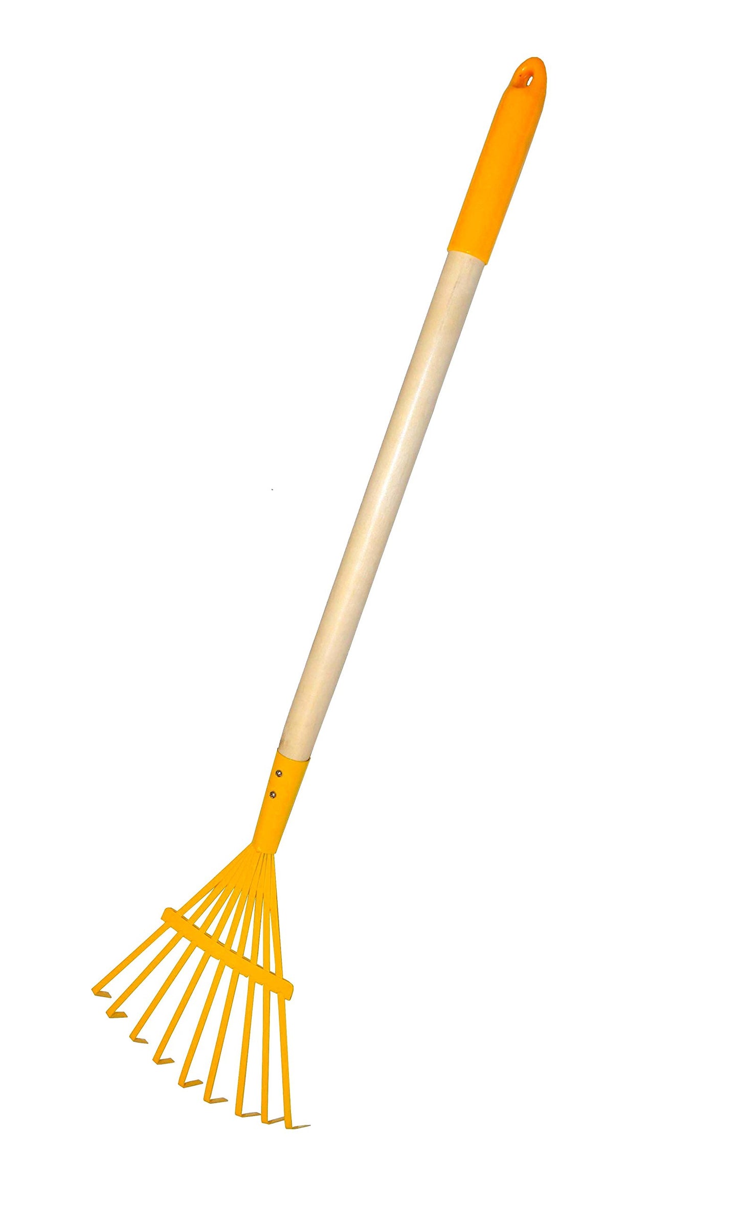 Justforkids Kids Garden Tool Set Toy, Rake, Spade, Hoe And Leaf Rake, Reduced Size , Made Of Sturdy Steel Heads And Real Wood Handle, 4-Piece, Multicolored, 5Yr+