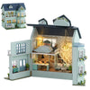 DIY Miniature Wooden Dollhouse Furniture Kit Mini Handmade Doll House with LED 1:24 Scale Creative Woodcrafts Toys for mature-themed Friend Lover Birthday Gift (Homely House)