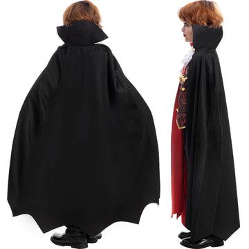 Vampire Costume For Boys Scary Halloween Party, Vampire Teeth Cosmetic Kit Included