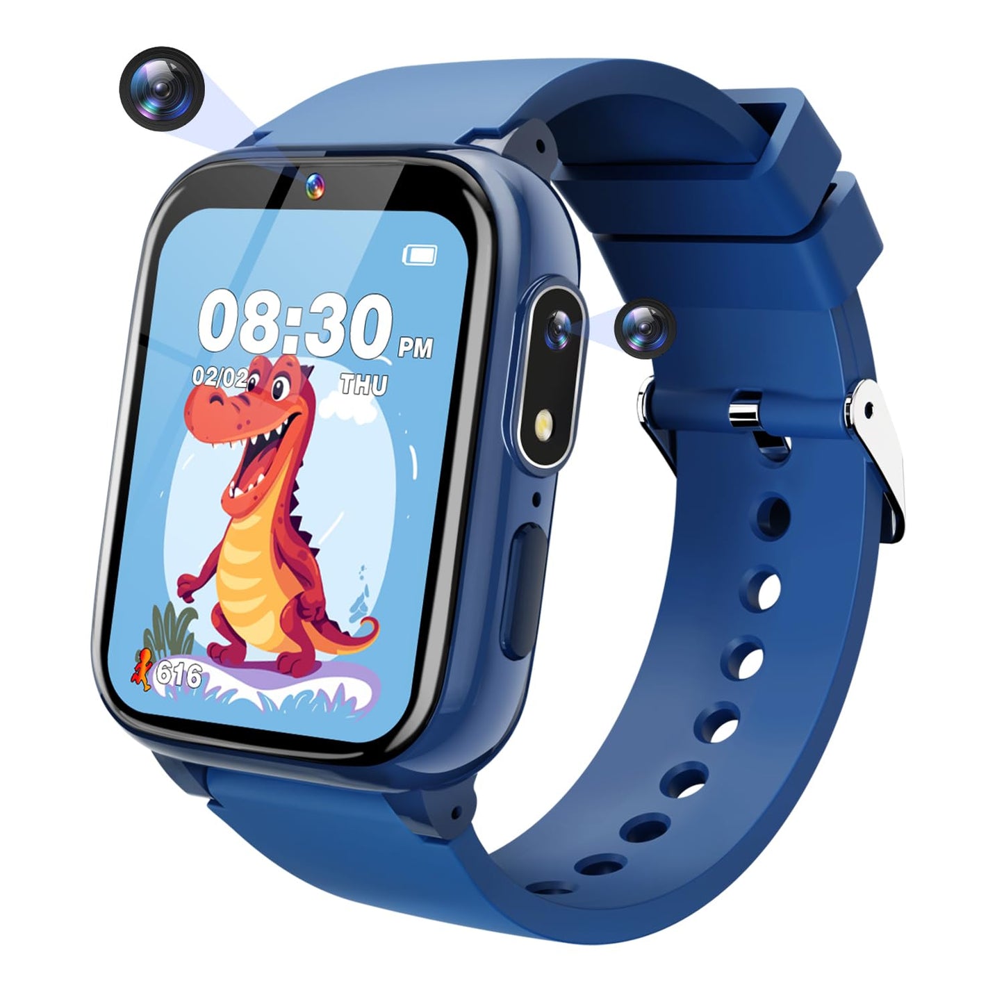 Sueseip Kids Watch For Boys Toys Age 6-8, Hd Touchscreen Dual Cameras Smart Watch For Kids Boys Ages 5-7, Kids Toys With 26 Games Learn Card Audio Story For 6 7 8 9 10 Year Old Boys Birthday Gifts