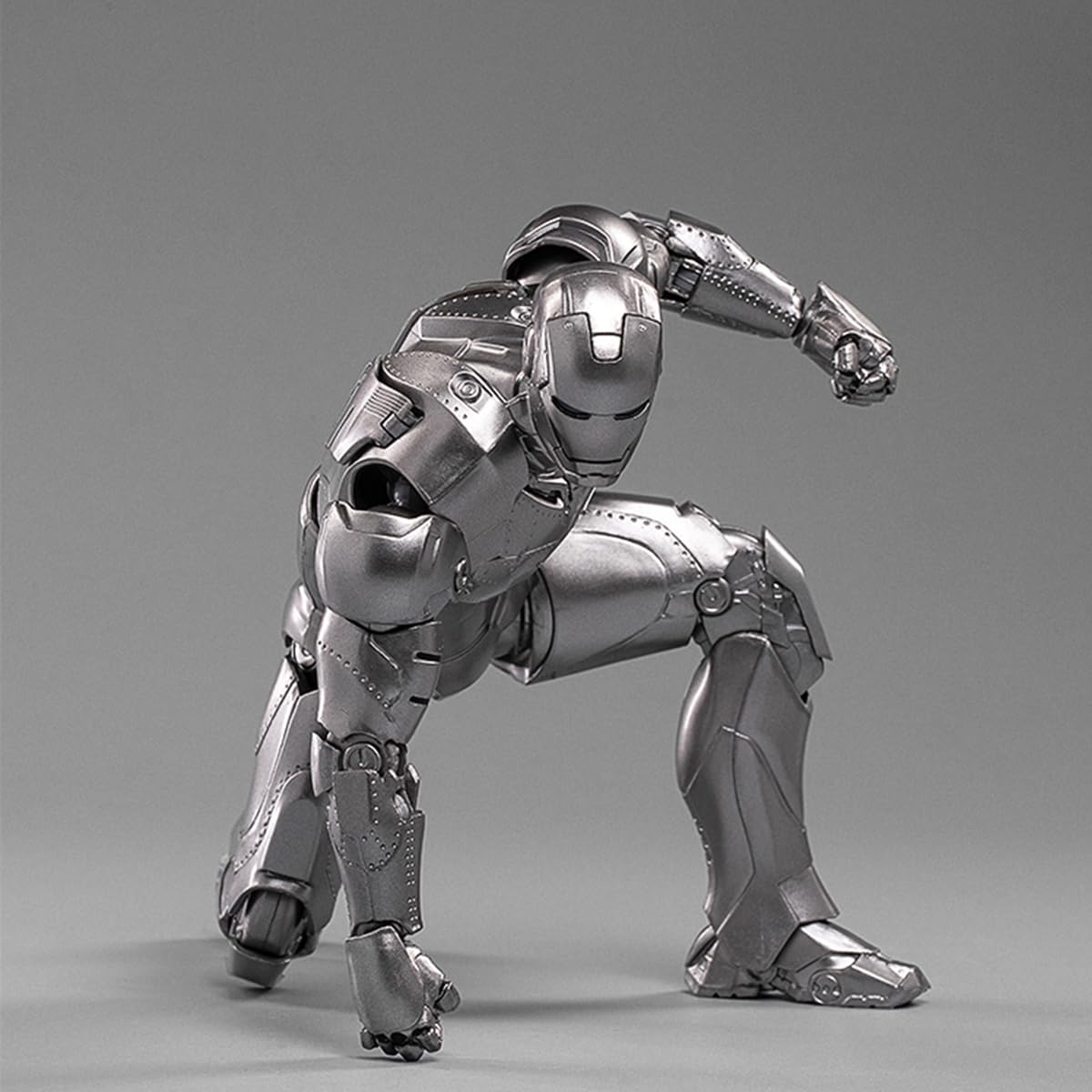 HiPlay ZD Toys Collectible Figure Full Set: Anniversary Series Non-Luminous Version: Iron Man MK2 (1906-02), 1:10 Scale Miniatur