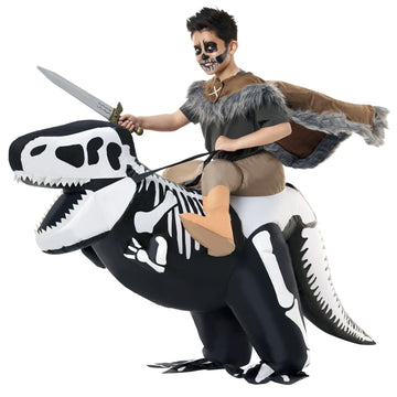 Morph Inflatable Skeleton Dinosaur Costume Kids TRex Blow Up Skeleton Dinosaur Costume Inflatable Dino Costume Kids