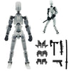 Feetcant Titan 13 Action Figure 2024 New Lucky Robot 13 Action Figures 3D Printed Action Figures for Boys Dummy Robot 13 Action Toy Movable Joints Action Figure (Transparent-1pc)