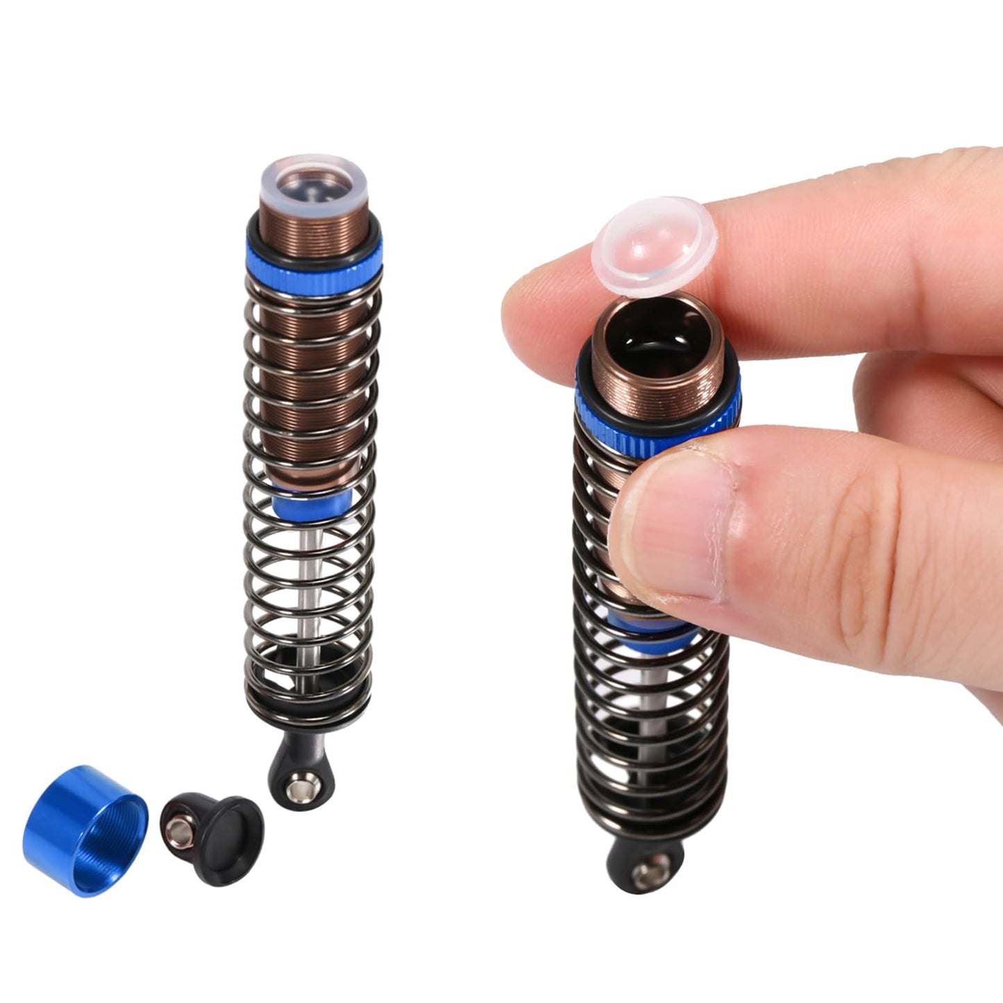 TOOMOD 1/10 62MM RC Oil filled Shock Absorbers kit for Tamiya TT-01 TT-02 Hyper Go 1/14 H14BM 14209 Losi Upgrades Replace Parts