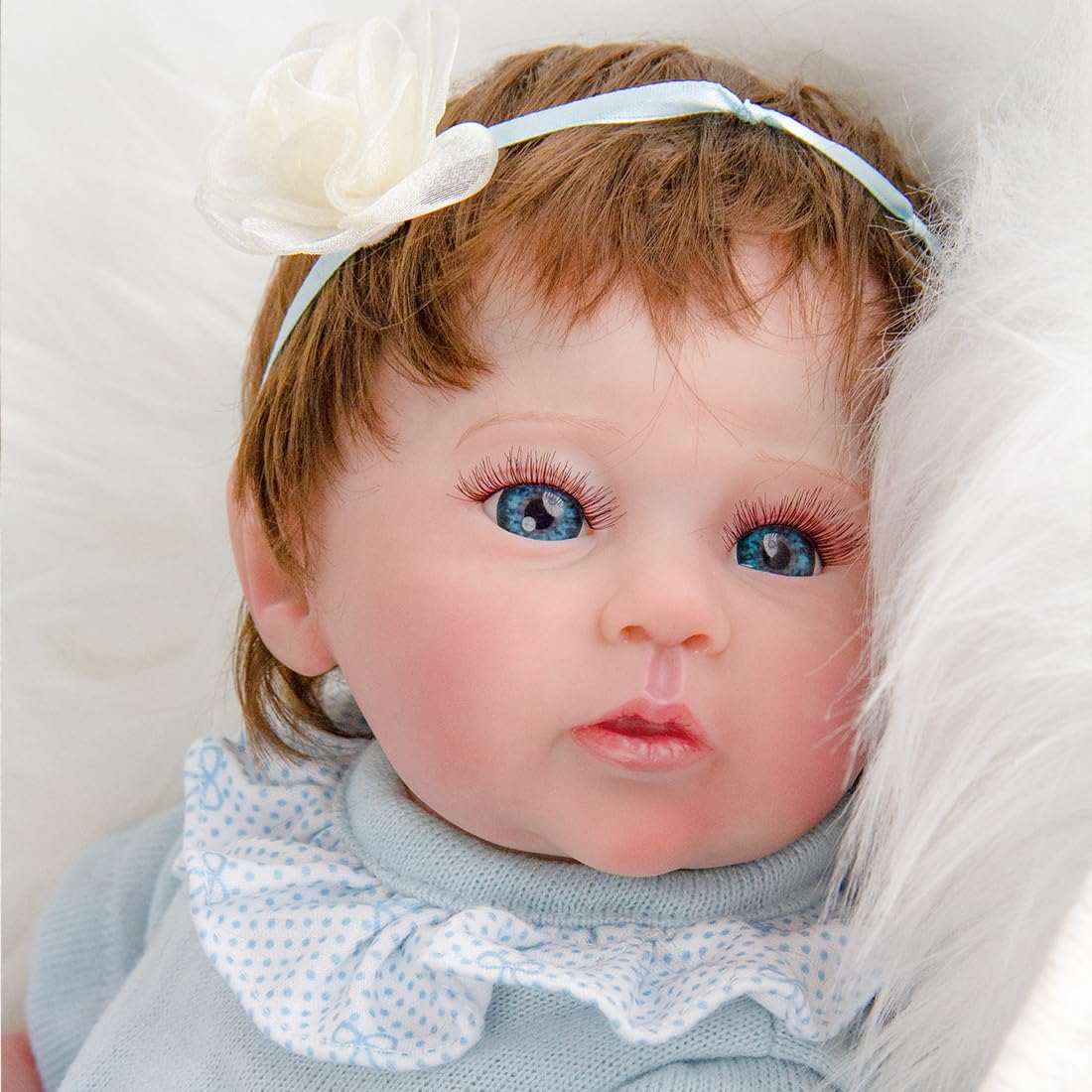 Maihao 20-Inch Reborn Baby Dolls Girl Lifelike Baby Dolls Realistic Reborn Doll Girl Soft Body Open Eyes Newborn Real Life Baby