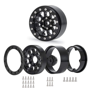 Benedict Harry 4PCS Metal 1.9'' Heavy Duty Beadlock Wheel Rims for 1/10 RC Crawler Axial Scx10 II D90 TRX-4 Tamiya CC01 D110 SCX