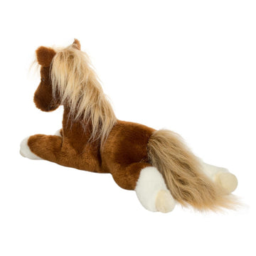 Douglas Plush Chestnut Horse Stuffed Animal, 17" Long, Brown/Tan/White, Soft and Cuddly