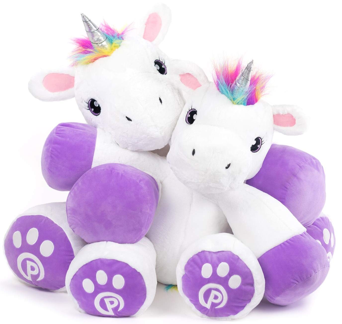 Plushible Bridging Miles With Smiles Poppy The Unicorn - 44 Inch Ultra Soft Stuffed Animal | Safe Unicorn Toys For All Ages | Co