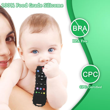 Tiedxioy Baby Teething Toys Chew Toy,?Bpa Free,Cpc-Certified? Silicone Remote Control And Game Controller Teethers For Toddlers,