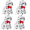 Kathfly 4 Pieces Halloween Plush Toy Dog Dalmatian Stuffed Animal Dalmatian Dog Spotted Stuffed Puppy Cuddly Sitting Stuffed Ani