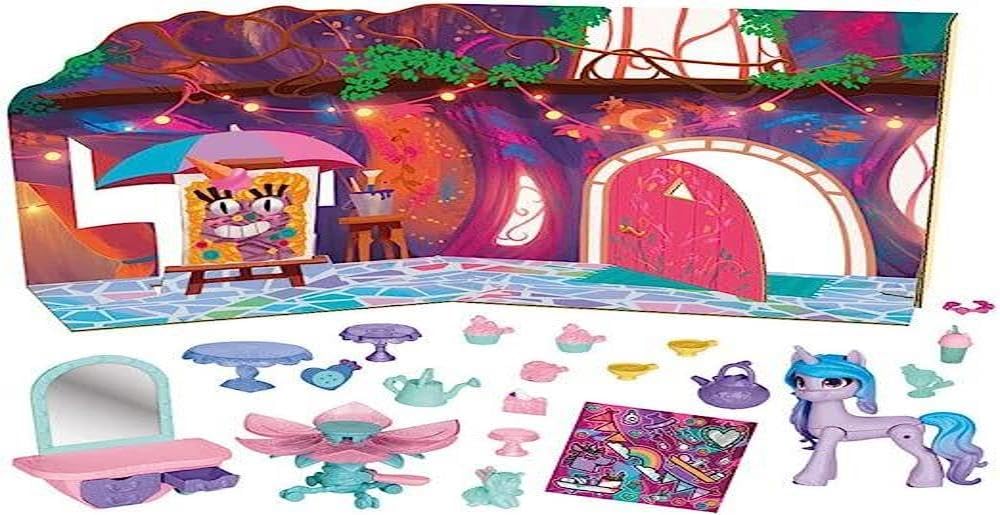 My Little Pony: Make Your Mark Toy Unicorn Tea Party Izzy Moonbow - Hoof to Heart Pony with 20 Accessories for Children 3+