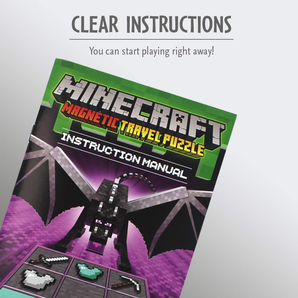 Thinkfun Minecraft Magnetic Travel Puzzle Logic Game & Stem Toy For Kids Ages 8 & Up