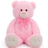 Tezituor Big Pink Teddy Bear Stuffed Animal 36 Giant Plush Bear Toys Baby Shower Decor Christmas Valentines Gifts for Girlfriend Girls Kids