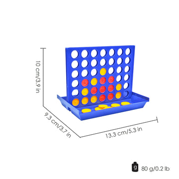 Pup Go 4 In A Line Game,6 Spare Discs Included, Four In A Row Line Up 4 Gaming Fun Set, Travel Portable Convenient Size, Classic Fun Educational Games For Kids(Mini)