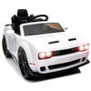 Hipicute Kids Electric Car | Licensed Dodge Challenger Ride-On 12V Battery-Powered Vehicle with Remote, LED Lights, Bluetooth, M