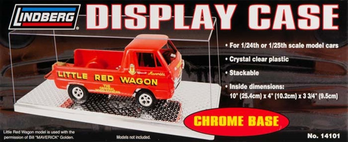 Display Show Case With Chrome Base For 1/24 1/25 Model Cars by Lindberg