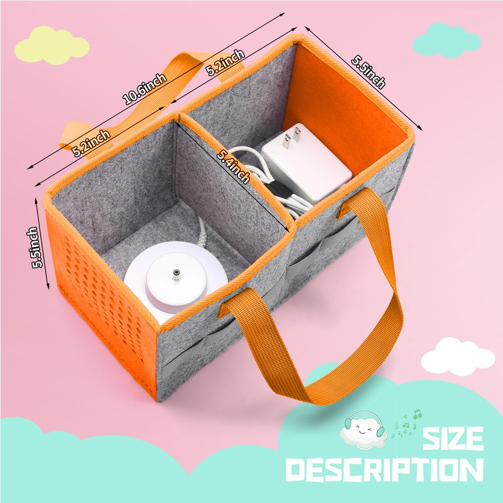 Pisosn Carrying Case For Toniebox Starter Set And Tonies Figurines, Travel Felt Cloth Musical Toy Folding Bag For Toniebox Acces