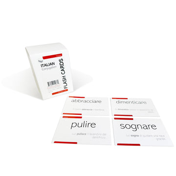 200 Italian Verb Conjugation Present Tense Flash Cards - Full Examples In Both Italian And English