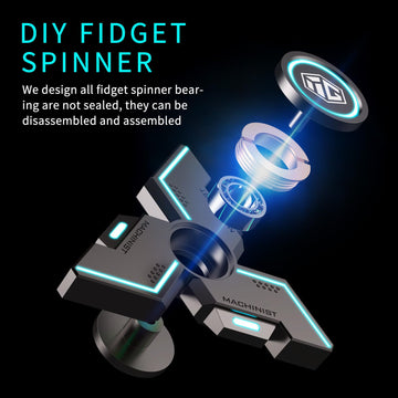 Fidget Spinners INNPLUS Fidget Spinners for Kids Fidget Toys Fidgets for Kids Metal Fidget Spinner with Luminous Light Stress Relief Spinner Absorb Light Then Release in Dark