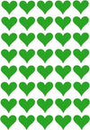 19Mm (3/4 Inch) Green Heart Sticker Sheets Crafting Labels For Decorations And Party Supplies - 4320 Pack By Royal Green