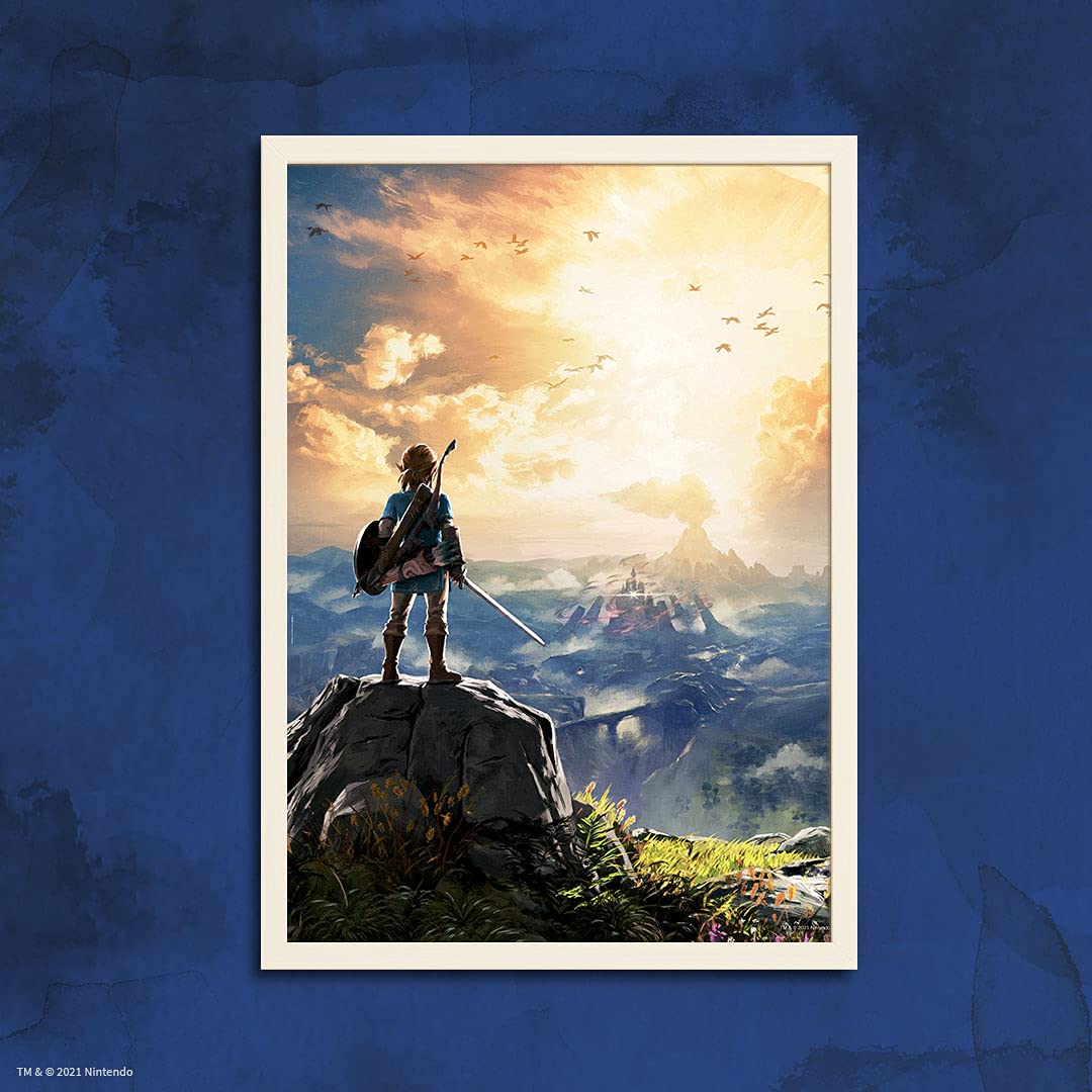 The Legend Of Zelda 'Breath Of The Wild' 1000 Piece Jigsaw Puzzle Collectible Puzzle Featuring Link From The Legend Of Zelda Video Game Officially Licensed Nintendo Merchandise