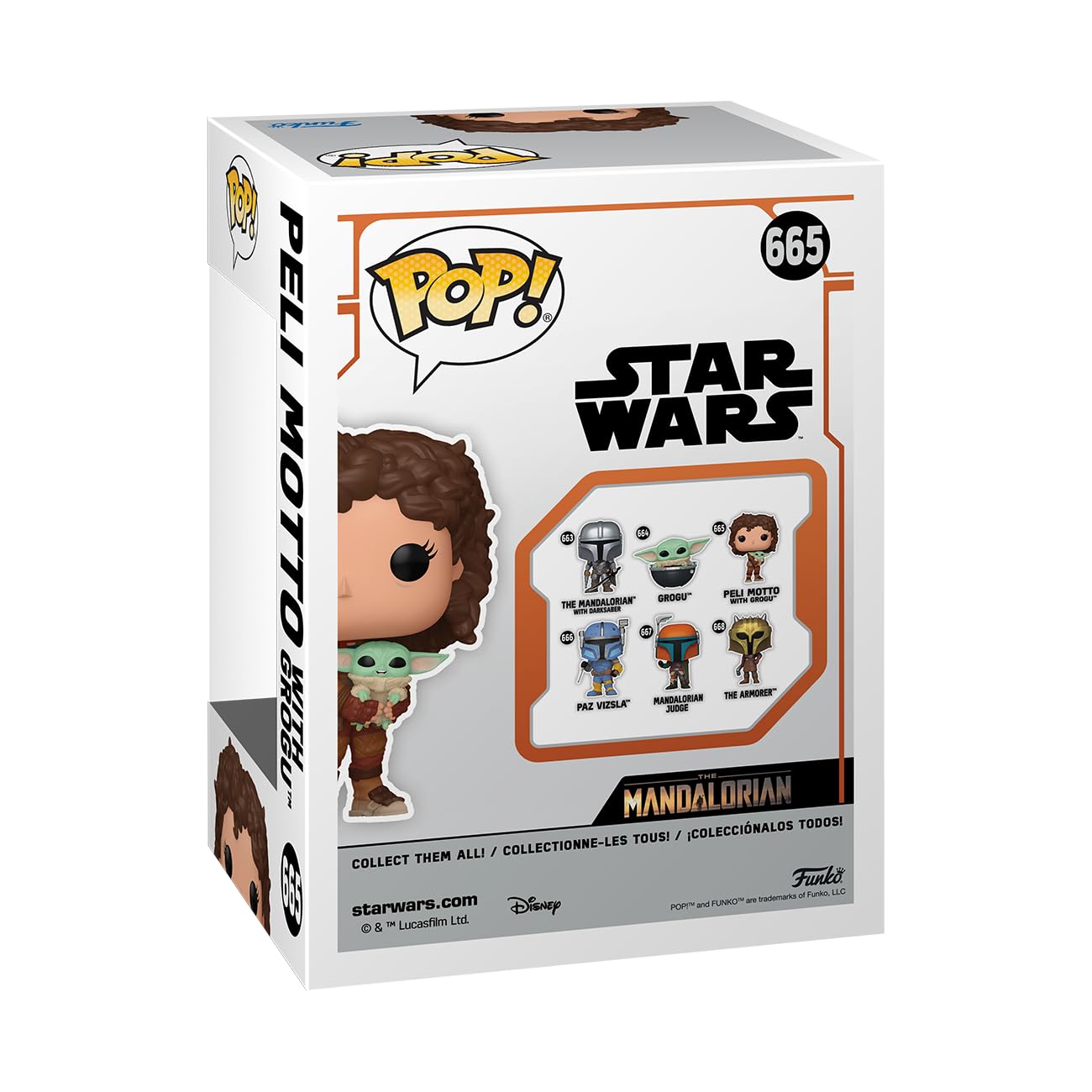 Funko Pop! Vinyl: Star Wars: The Mandalorian S9 - Peli Motto With Grogu - The Child - Baby Yoda - Collectable Vinyl Figure - Gift Idea - For Kids & Adults