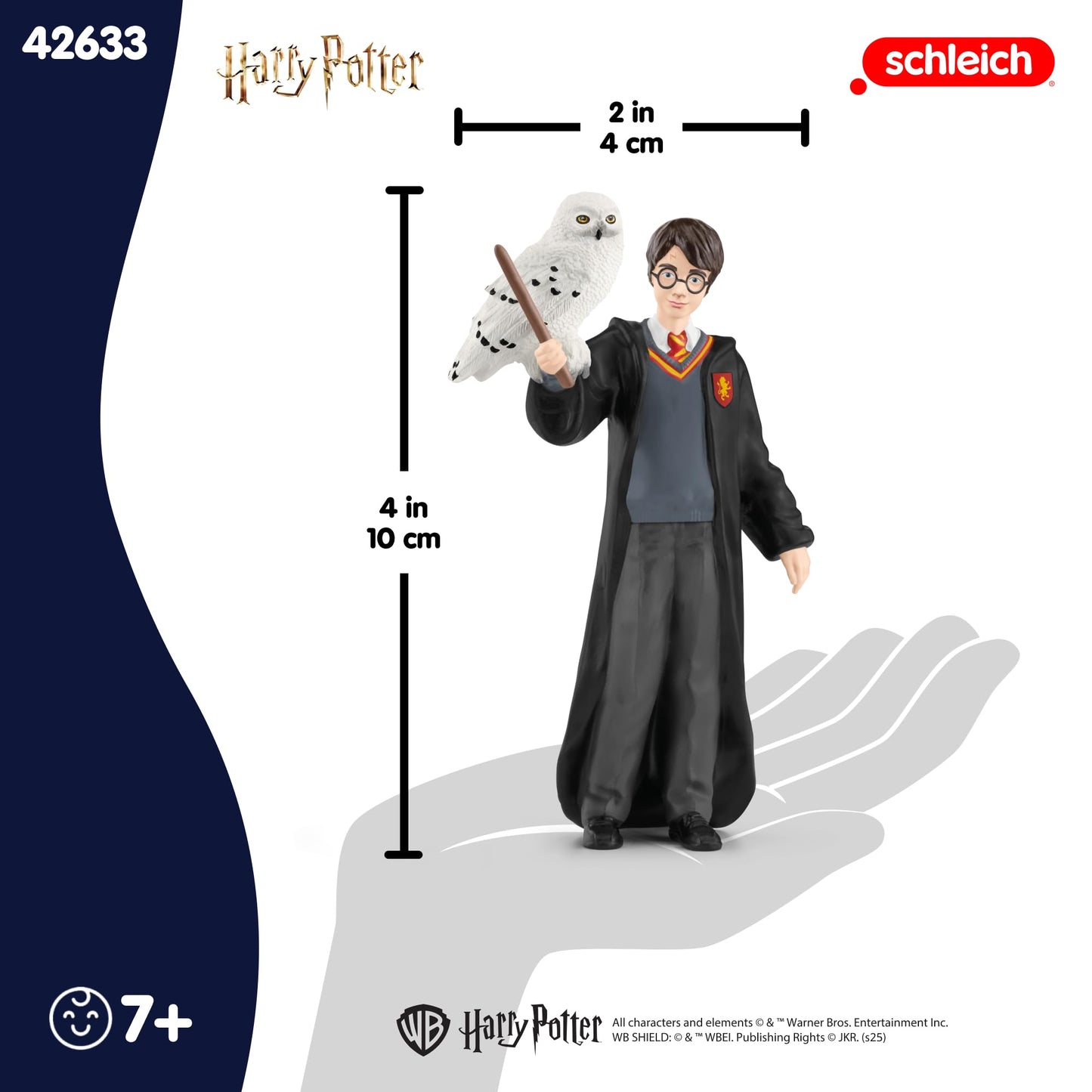 Schleich Harry Potter 2-Piece Collectible Figurine Set - Harry & Hedwig - Multi - Model 42633 - PVC - Ages 6+